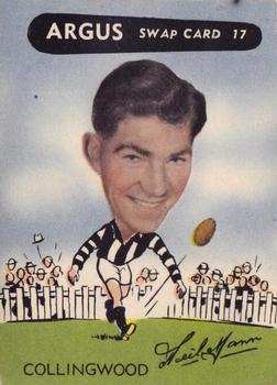 1954 Argus Football Swap Cards #17 Neil Mann Front